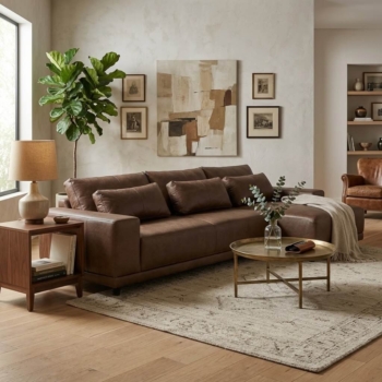 Frederic Lounge with Daybed Chaise – Modern Sofa