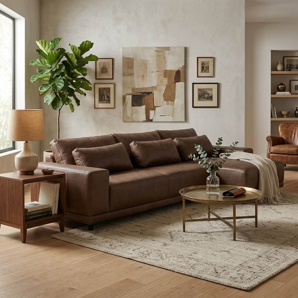 Frederic Lounge with Daybed Chaise – Modern Sofa